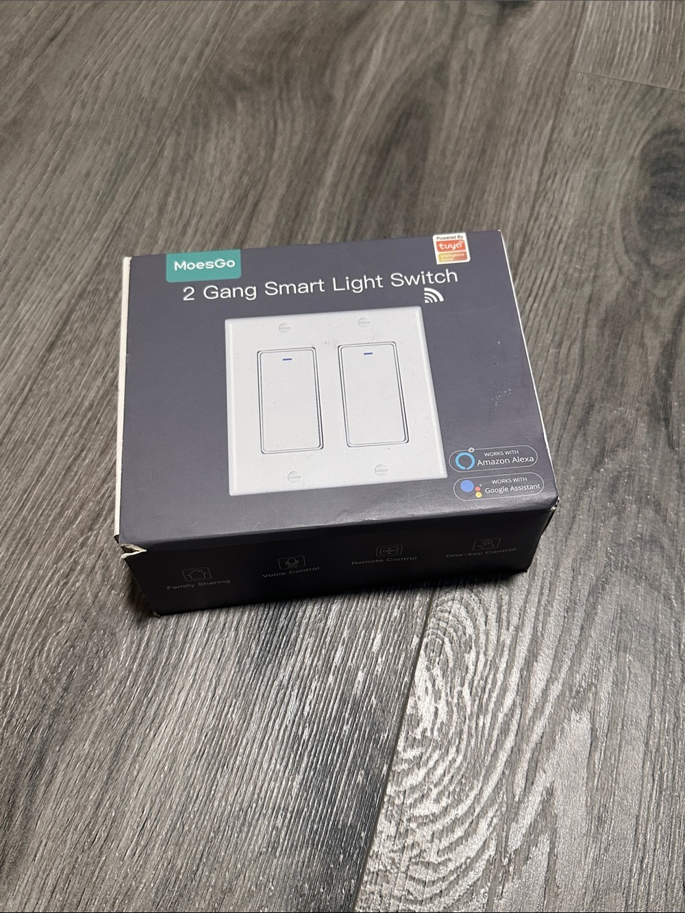 2-Gang Smart Light Switch - White